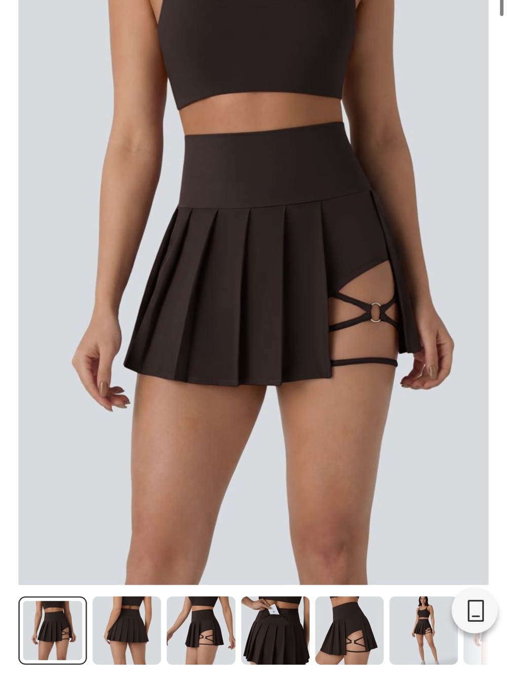 HALARA Brown Activewear Skort (NWT)
